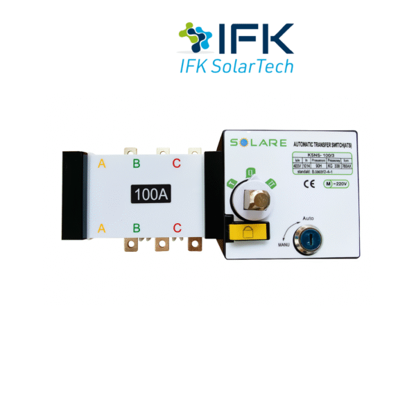 Bộ chuyển nguồn tự động (ATS) 100A, 3P, dạng khối.