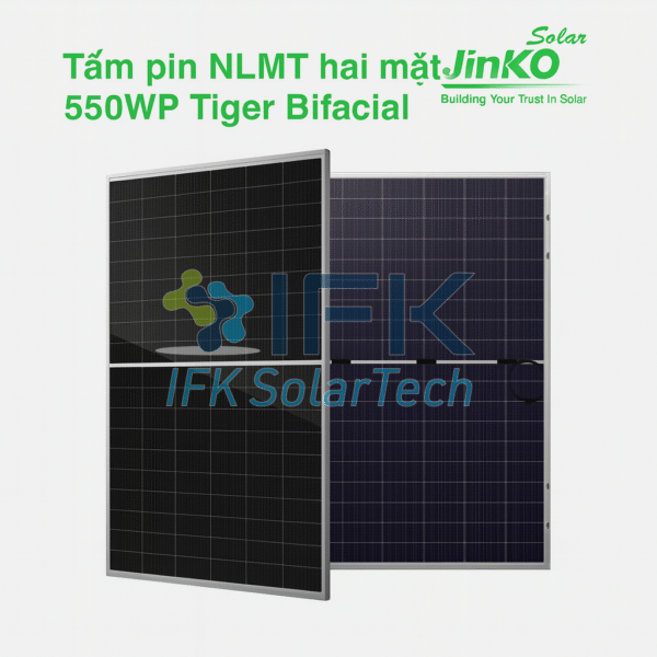 Tấm Pin Năng Lượng Mặt Trời Jinko 550Wp (JKM550M-72HL4-BDVP)