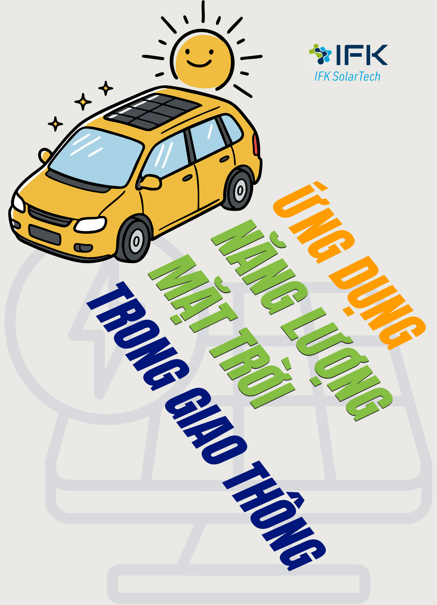 ỨNG DỤNG NĂNG LƯỢNG MẶT TRỜI TRONG GIAO THÔNG