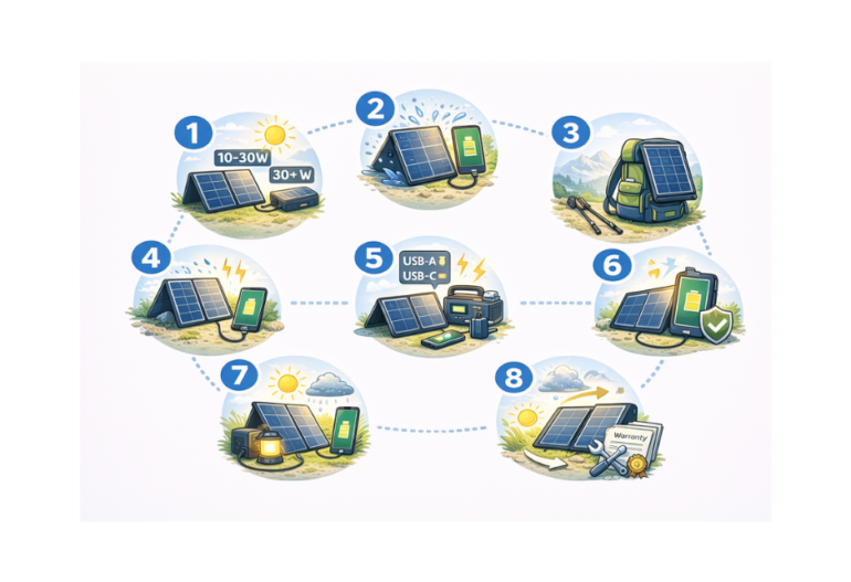 8 lưu ý chọn pin mặt trời dã ngoại