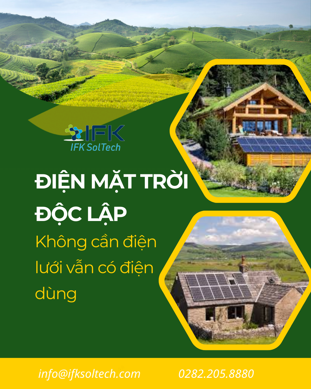 Điện mặt trời độc lập - Tự chủ nguồn điện v2