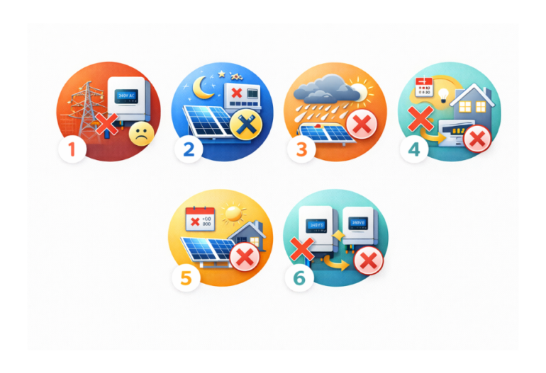 Nhược điểm On-grid