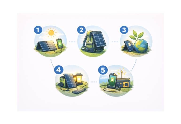 Ưu điểm của pin mặt trời di động