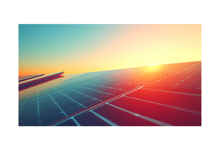 Pin mặt trời dưới ánh nắng