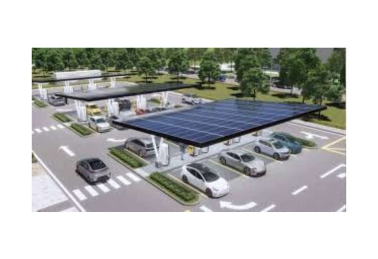 trạm sạc xe điện rất phù hợp với điện mặt trời